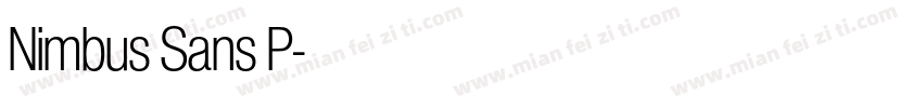 Nimbus Sans P字体转换